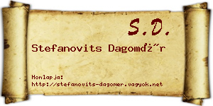 Stefanovits Dagomér névjegykártya
